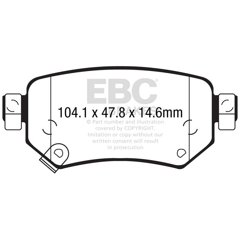 EBC Greenstuff 2000 Series Sport Brake Pads (DP22287)