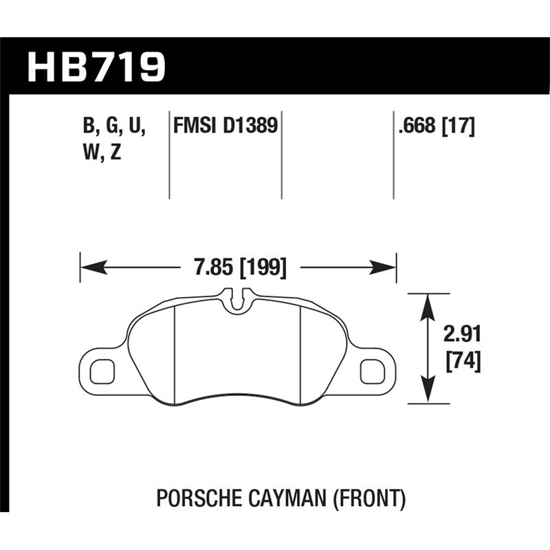 Hawk Performance DTC-30 Brake Pads (HB719W.668)