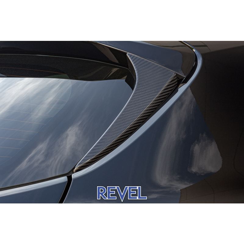 Revel GT Dry Carbon Rear Window Side Spoiler Covers for 2023 Toyota GR Corolla *2 PCS (1TR4GT0DT03)