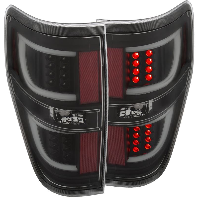 ANZO USA 2009-2013 Ford F-150 LED Taillights Black (311257)