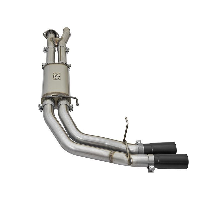 aFe Rebel Series 3 IN 409 Stainless Steel Cat-Back Exhaust System w/Black Tip (49-43091-B)