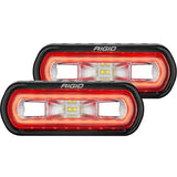 Rigid Industries SR-L Series Surface Mount LED Spreader Pair w/ Red Halo - Universal (53122)