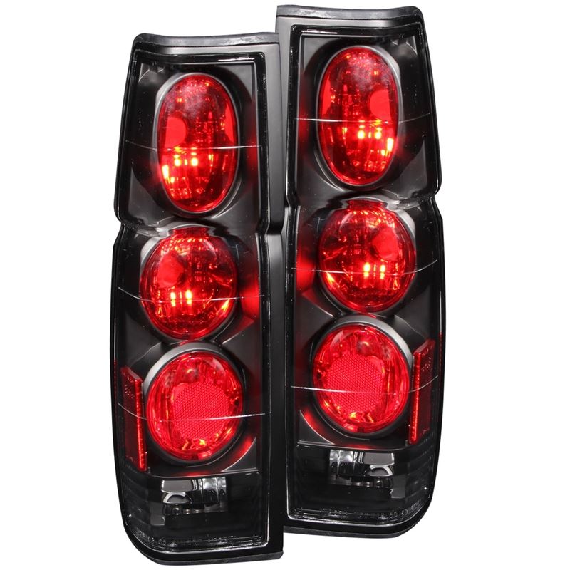 ANZO USA 1986-1997 Nissan Hardbody Taillights Black (211118)