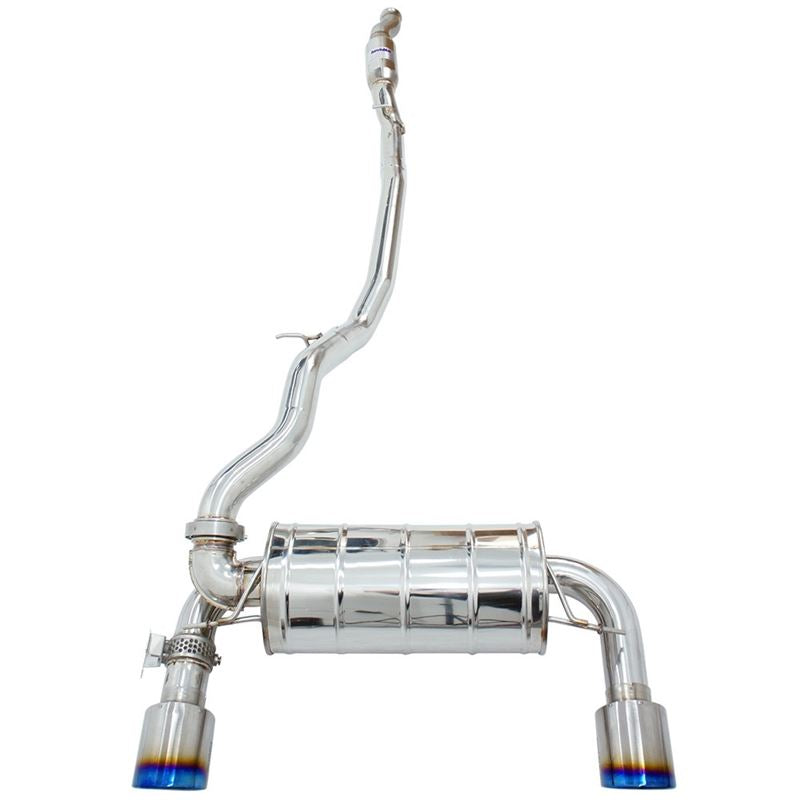 Invidia 15-18 Ford Focus RS Q300 w/Valve Rolled Titanium Tip Cat-Back Exhaust (HS15FFR3V1RT)