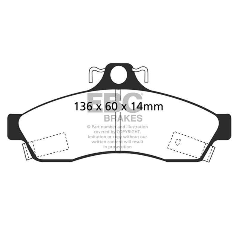 EBC Greenstuff 2000 Series Sport Brake Pads (DP21181)