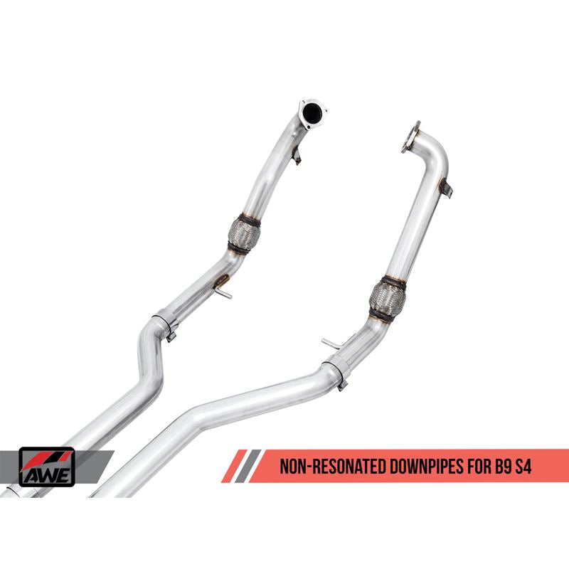 AWE SwitchPath Exhaust for Audi B9 S4 - Non-Resonated - Diamond Black 102mm Tips (3025-43034)