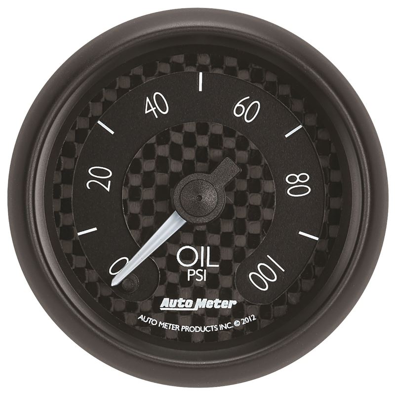 AutoMeter GT Series 52mm Full Sweep Electronic 0-100 PSI Oil Pressure Gauge (8053)