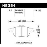 Hawk Performance Performance Ceramic Brake Pads (HB354Z.756A)