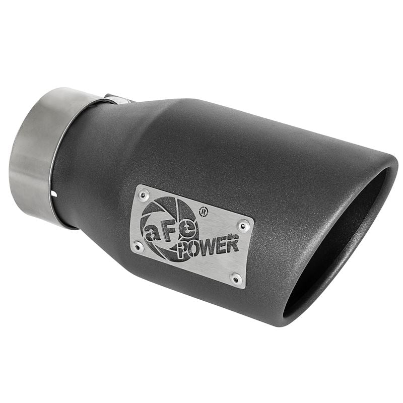 aFe MACH Force-Xp 409 Stainless Steel Clamp-on Exhaust Tip High-Temp Metallic Black (49T30451-B091)