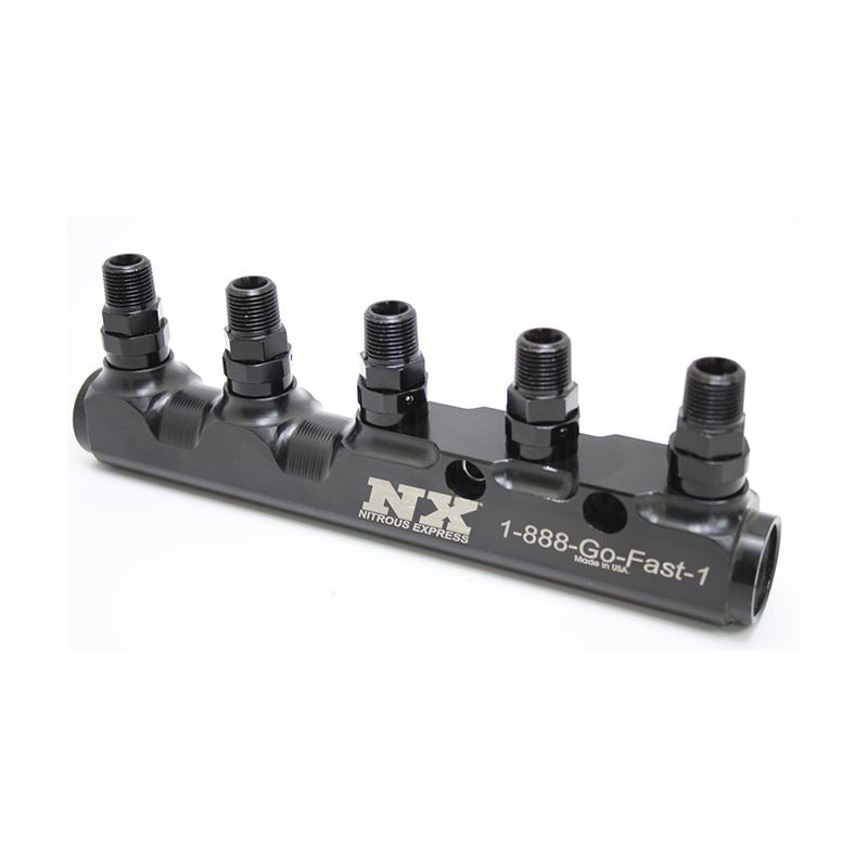 Nitrous Express FUEL LOG, 5 PORT, With FITTINGS (15845)