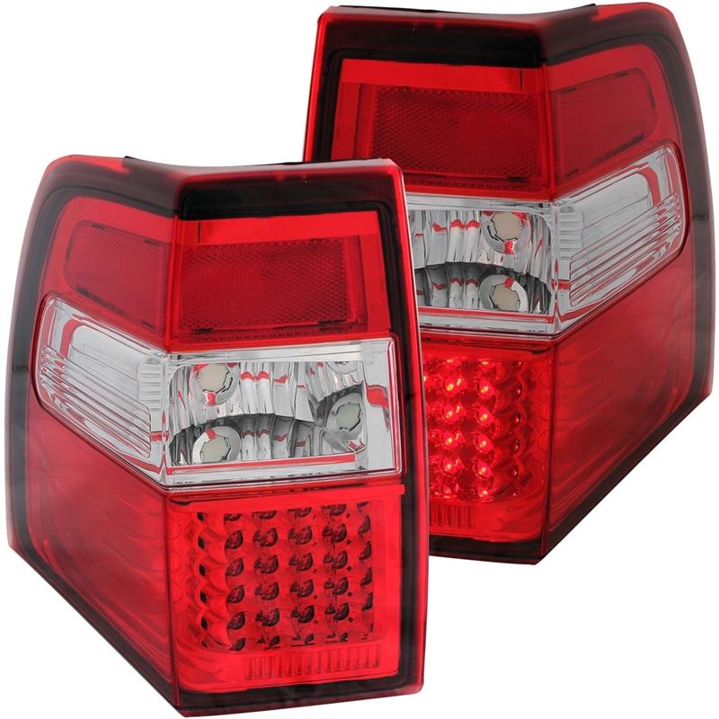 ANZO USA 2007-2014 Ford Expedition LED Taillights Red/Clear (311108)