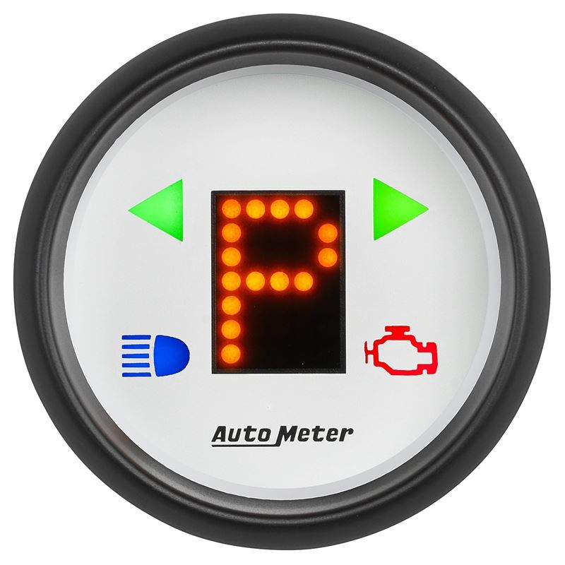 AutoMeter Phantom 2-1/16in (P/R/N/D/L/OD/O/5/4/3/2/1) Digital Gear Position Gauge (5759)