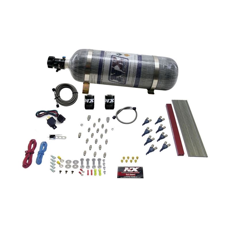 Nitrous Express GM LT1/LS1 Pro Piranha Nozzle Gas Nitrous Kit w/Composite Bottle (80010-12)