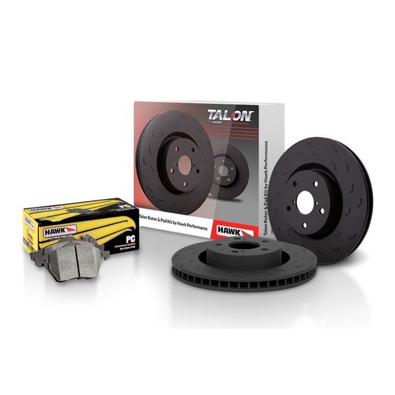 Hawk Performance Talon Slotted-Only and Performance Ceramic Brake Pad Kit (HKS4404.322Z)