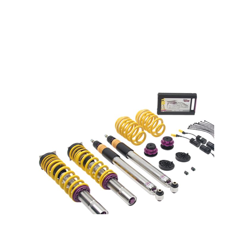 KW Suspension Coilover Kit V3 Bundle for Audi A4 (B9) Sedan 2WD w/ electronic dampers (352100AW)