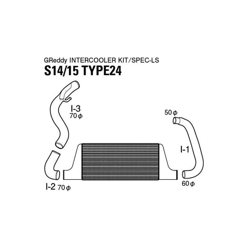 GReddy LS-Spec Type 24E Intercooler Kit (12020480)