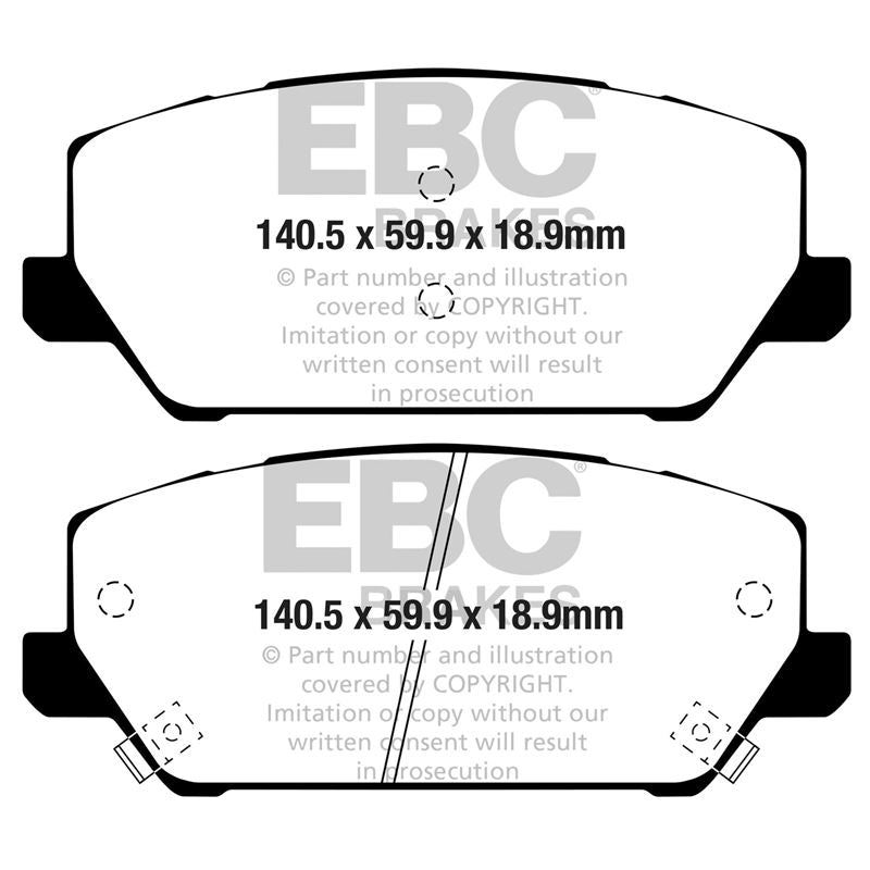 EBC Greenstuff 2000 Series Sport Brake Pads (DP22343)