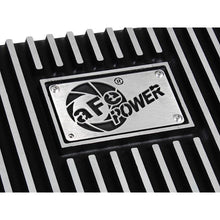 Load image into Gallery viewer, aFe Power Transmission Pan Black w/ Machined Fins (46-70222)