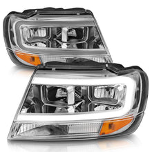 Load image into Gallery viewer, ANZO USA Crystal Headlight Set for 1999-2004 Jeep Grand Cherokee (111538)