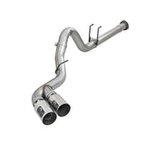 aFe Rebel XD 4 IN 409 Stainless Steel DPF-Back Exhaust System w/Polished Tip (49-43102-P)