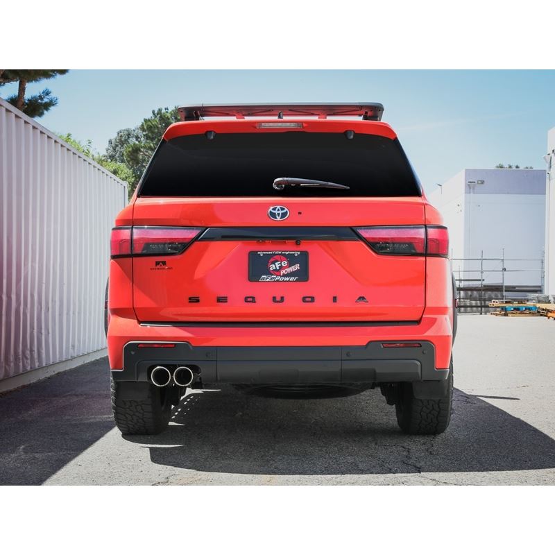 aFe Power Vulcan Series 2-1/2in to 3in 304 SS Cat-Back Exhaust w/Polished Tip for 23-24 Toyota Sequoia V6 3.4L (49-36068-P)