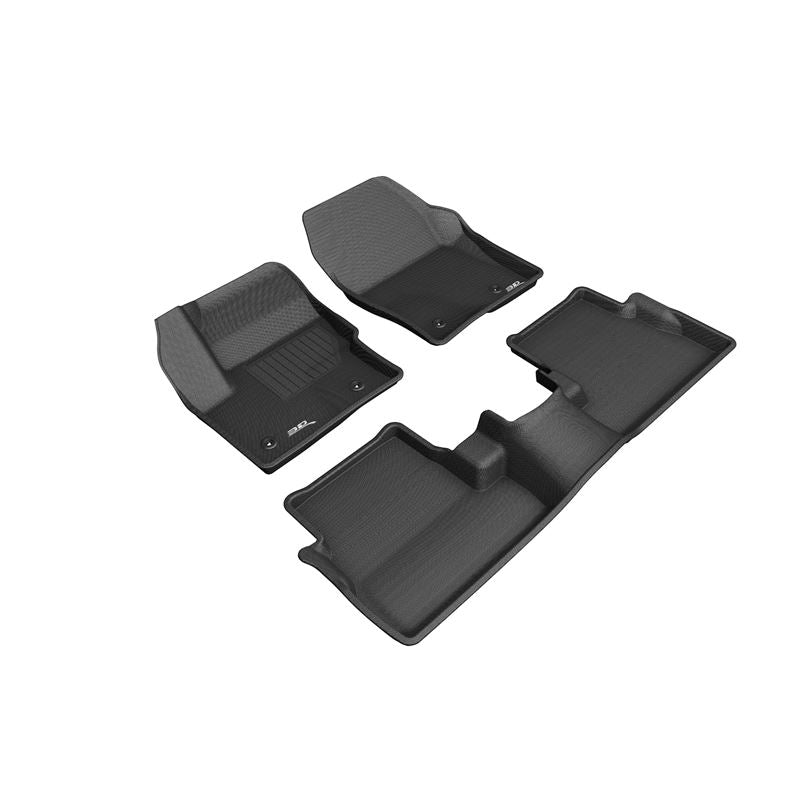 3D Maxpider KAGU Floor Mat, BLACK, 1ST ROW/2ND ROW (L1LC00901509)