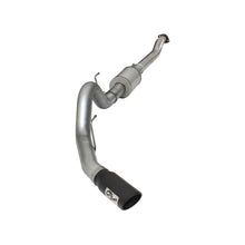 Load image into Gallery viewer, aFe ATLAS 4 IN Aluminized Steel Cat-Back Exhaust System w/ Muffler and Black Tip (49-03069-B)