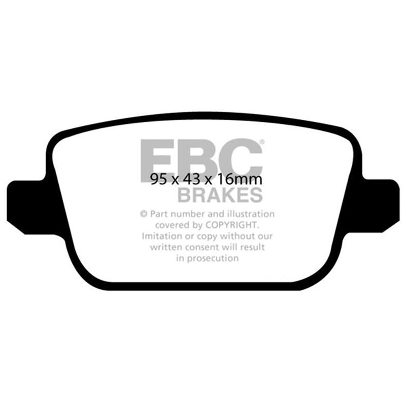 EBC Yellowstuff Street And Track Brake Pads (DP41933R)