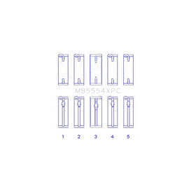 King Engine Bearings Main Bearing Set for 1988-1993 Toyota Celica (MB5554XPC STDX)