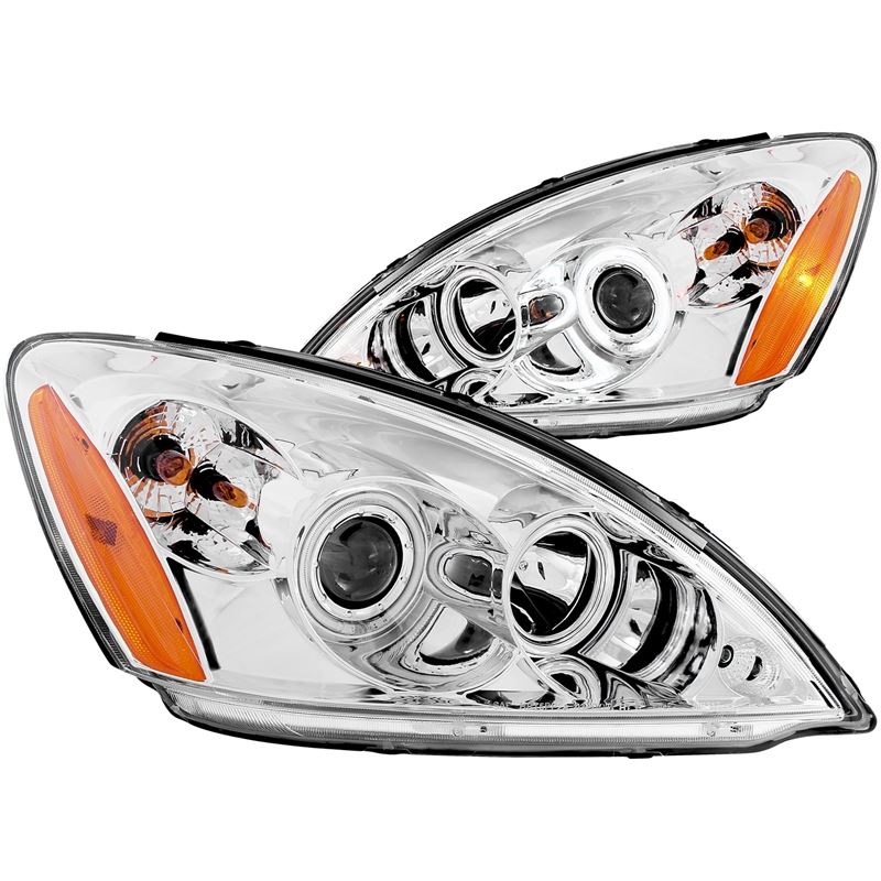 ANZO USA 2004-2007 Mitsubishi Lancer Projector Headlights w/ Halo Chrome (CCFL) (121103)