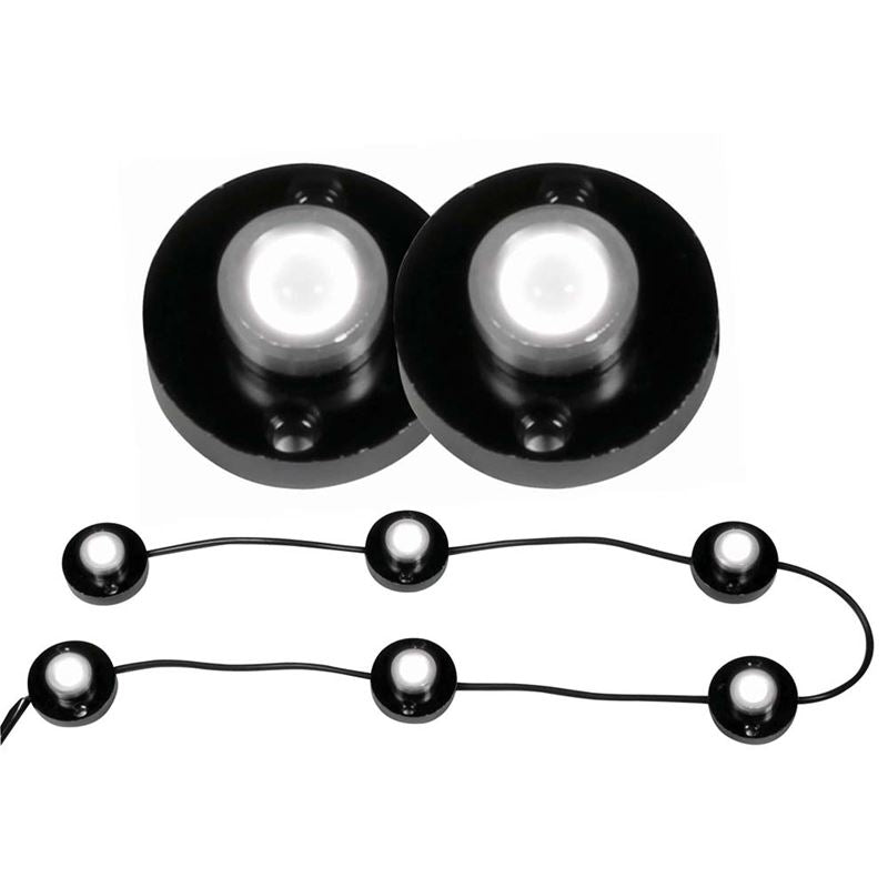 ANZO USA Bed Rail Lights Universal LED Heavy Duty 6 Pod LED Bed Rail/Rock Crawler Lighting (861123)