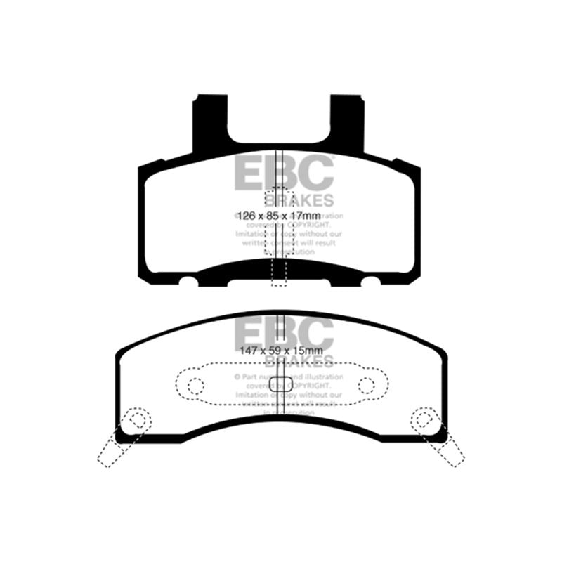 EBC Yellowstuff Street And Track Brake Pads (DP41274R)