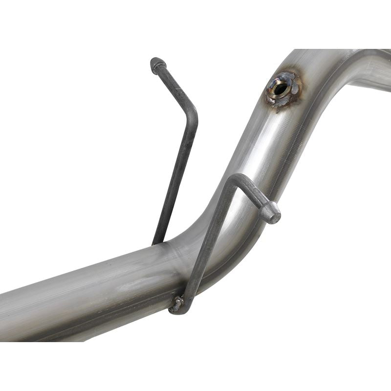 aFe Large Bore-HD 3 IN 409 Stainless Steel Cat-Back Exhaust System w/ Polished Tip (49-44100-P)