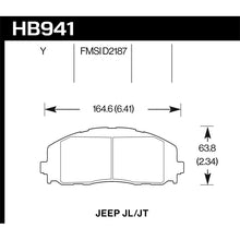 Load image into Gallery viewer, Hawk Performance LTS Disc Brake Pad for 2018-2018 Jeep Wrangler (HB941Y.712)