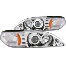 Load image into Gallery viewer, ANZO USA 1994-1998 Ford Mustang Projector Headlights w/ Halo Chrome 1pc (121039)