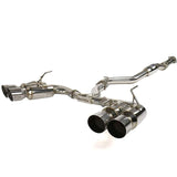 Invidia 08-14 Subaru WRX Hatchback Gemini/R400 Stainless Steel Tip Cat-back Exhaust (HS08ST5GM4SS)