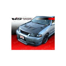 Load image into Gallery viewer, VIS Racing EVO Style Black Carbon Fiber Hood (04NSSEN4DEV-010C)