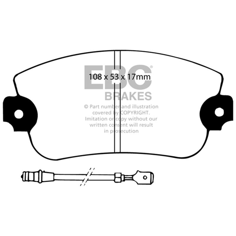 EBC Greenstuff 2000 Series Sport Brake Pads (DP2230)