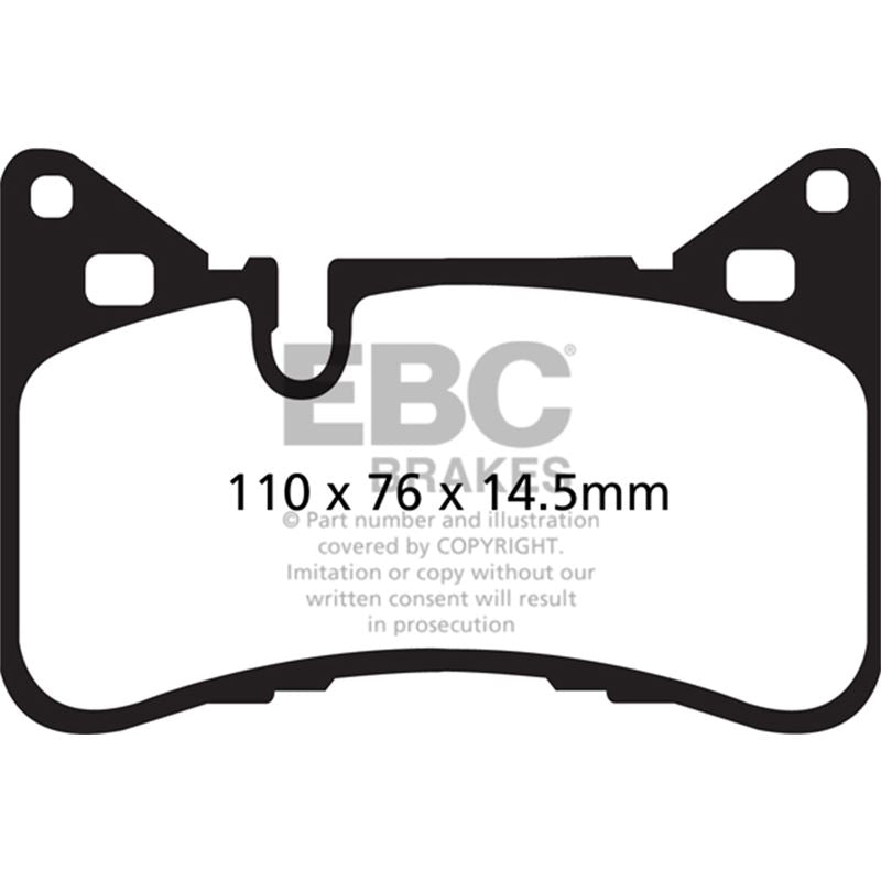 EBC Yellowstuff Street And Track Brake Pads (DP42117R)