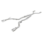 Takeda 2-1/2 IN 304 Stainless Steel Cat-Back Exhaust System w/ Polished Tips (49-36134NM-P)