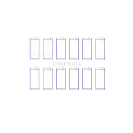 King Engine Bearings Connecting Rod Bearing Set for 1994-2008 Dodge Ram 3500 (CR6699CA)