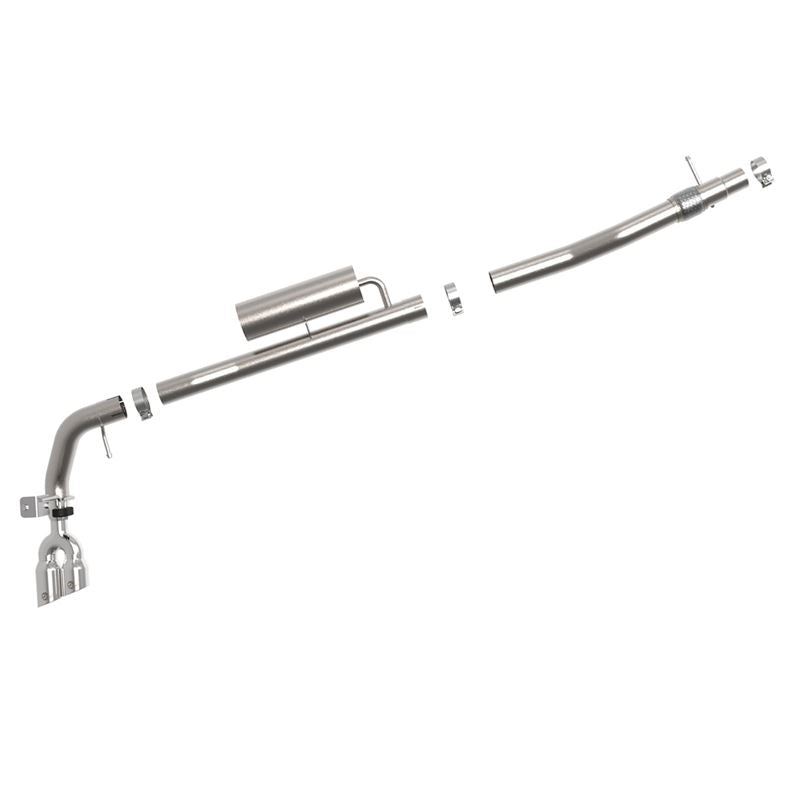 afe Rebel Series 3 IN 304 Stainless Steel Cat-Back Exhaust System w/ Polished Tips (t) (49-33119-P)