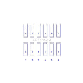 King Engine Bearings Connecting Rod Bearing Set for 1994-2002 Honda Passport (CR6685AM)
