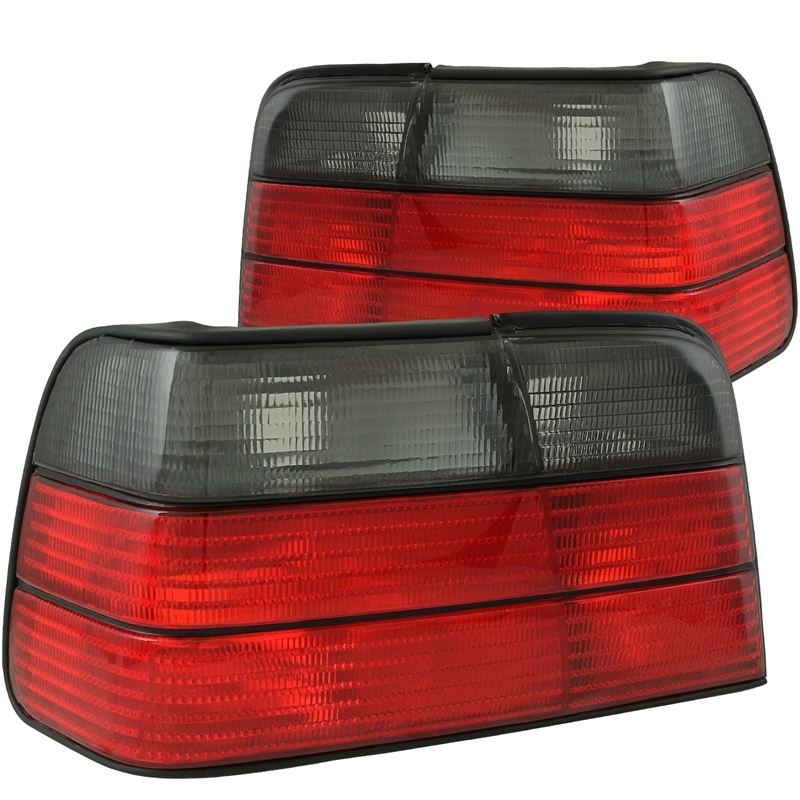 ANZO USA 1992-1998 BMW 3 Series E36 Taillights Red/Smoke (221200)