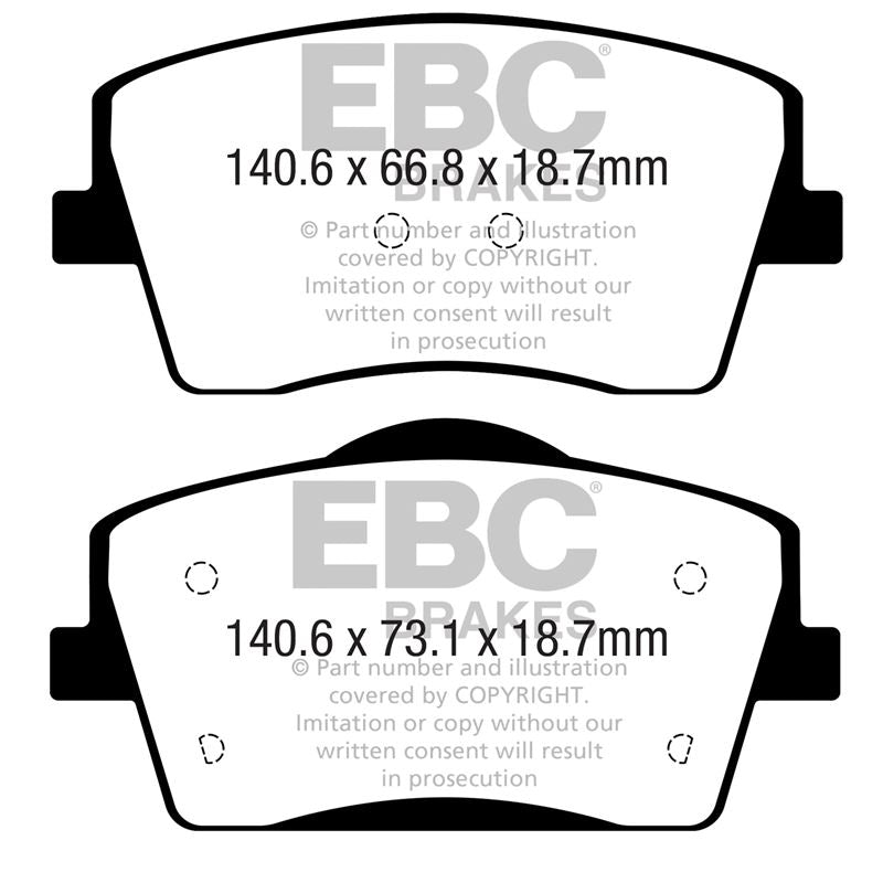 EBC Greenstuff 2000 Series Sport Brake Pads (DP22365)