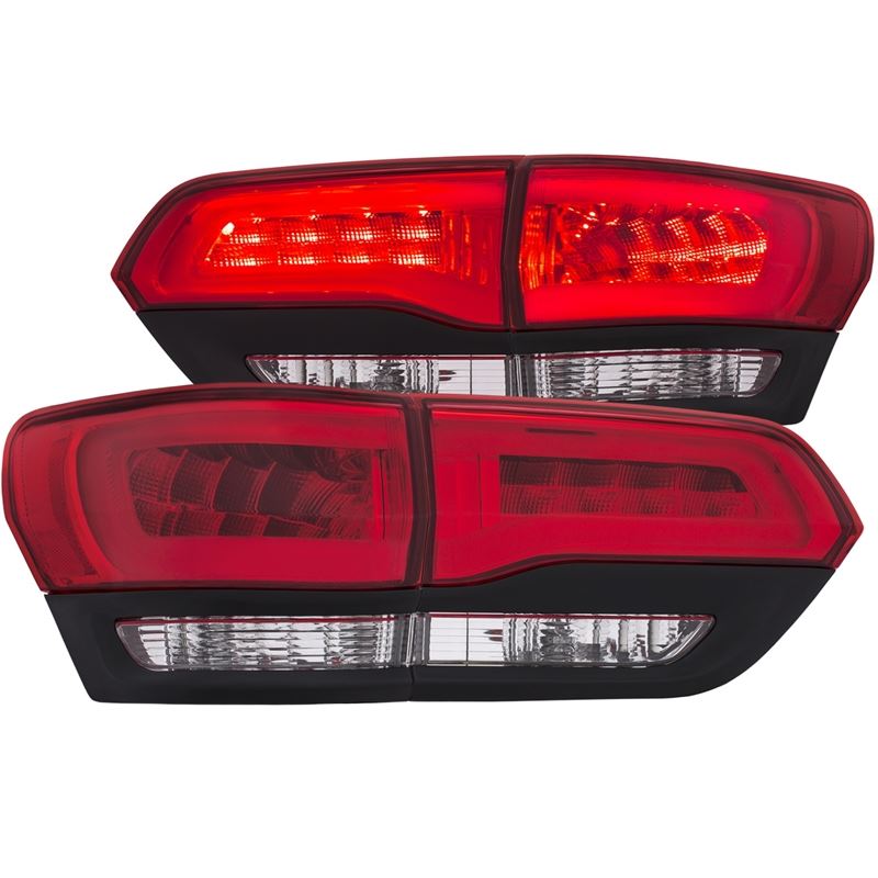 ANZO USA 2014-2016 Jeep Grand Cherokee LED Taillights Red/Clear (311268)