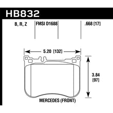 Load image into Gallery viewer, Hawk Performance HPS 5.0 Brake Pads (HB832B.668)