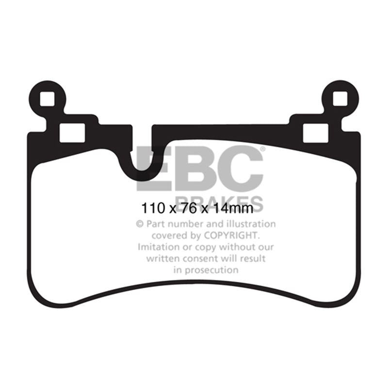 EBC Yellowstuff Street And Track Brake Pads (DP41839R)