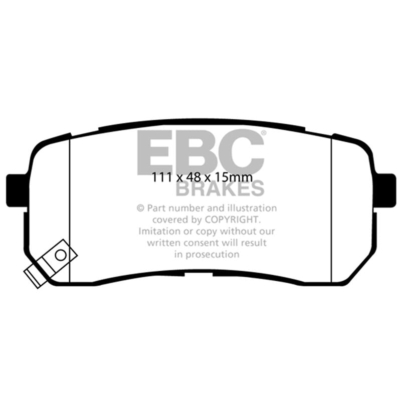 EBC Yellowstuff Street And Track Brake Pads (DP41814R)