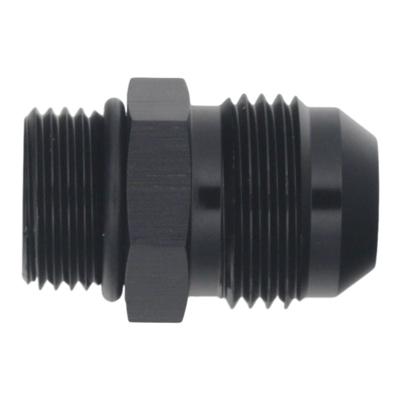 DeatschWerks 8AN ORB Male to 10AN Male Flare Adapter - Anodized Matte Black (6-02-0408-B)